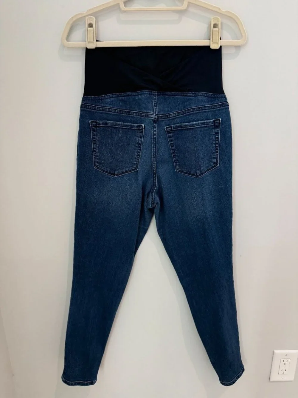 Isabel Maternity by Ingrid & Isabel Blue Skinny Jeggings - Size 6